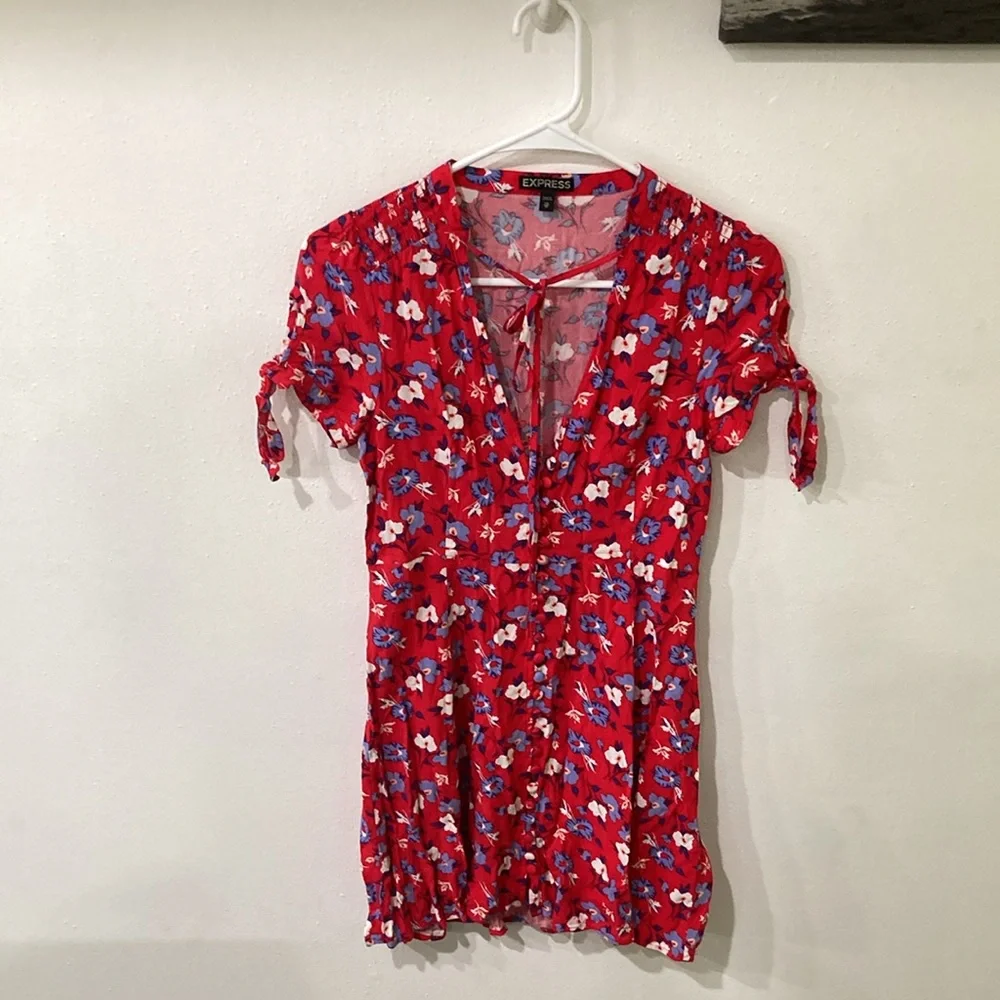 Stunning vibrant button front dress - Picture 3 of 12